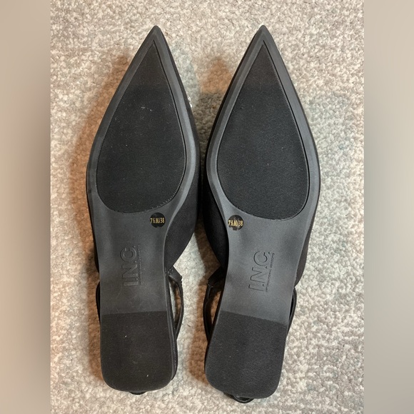 INC International Concepts Melicity Black Jeweled Slingback Flats Size 7.5 (NIB) - Picture 12 of 15